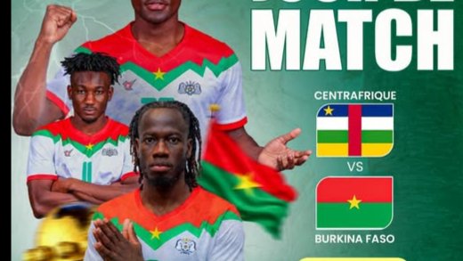 Affiche : Étalons du Burkina Faso vs Fauves de Centrafrique